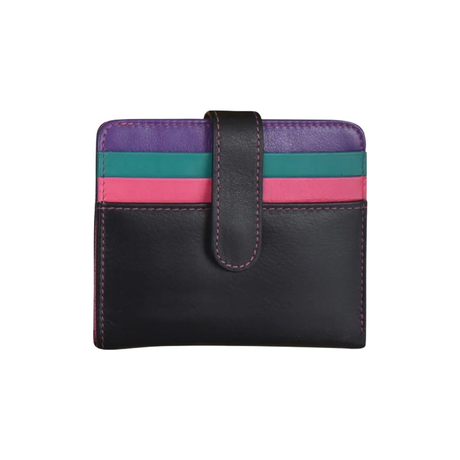 ILI Black Brights Bi-Fold Credit Card Wallet