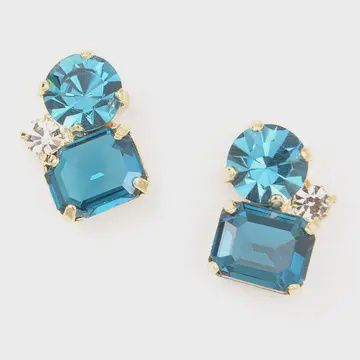 ZE Blue Camera Ready Earrings
