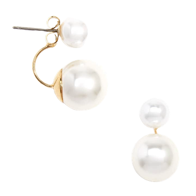 ZE Pearl Ear Jacket Earring