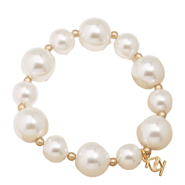 ZE Mixed Pearl Stretch Bracelet