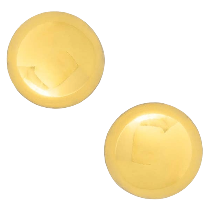 ZE Small Round Metal Stud Earring