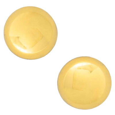 ZE Small Round Metal Stud Earring