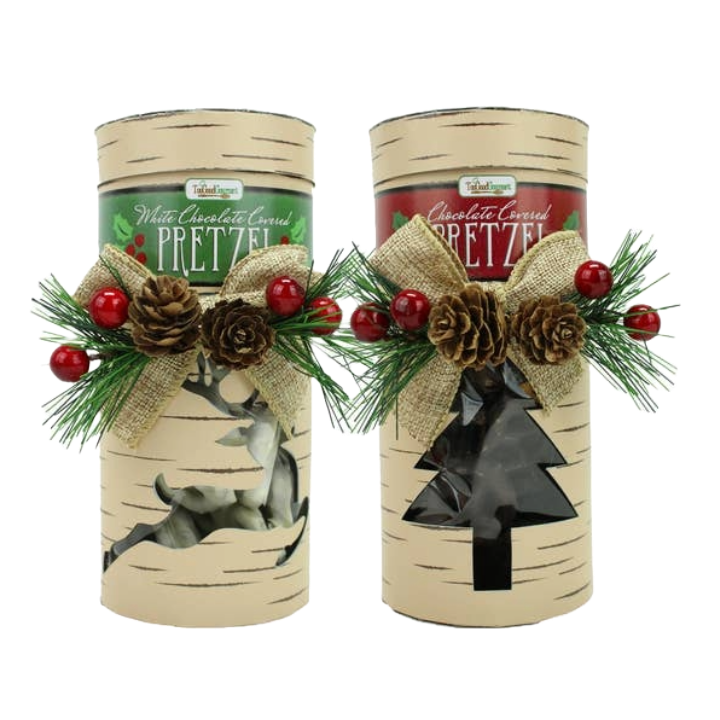 TG Holiday Woodland Pretzel Jars