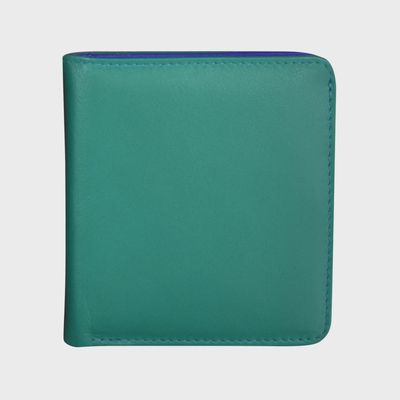 ILI Aqua/Cobalt  Mini Bi-fold Wallet