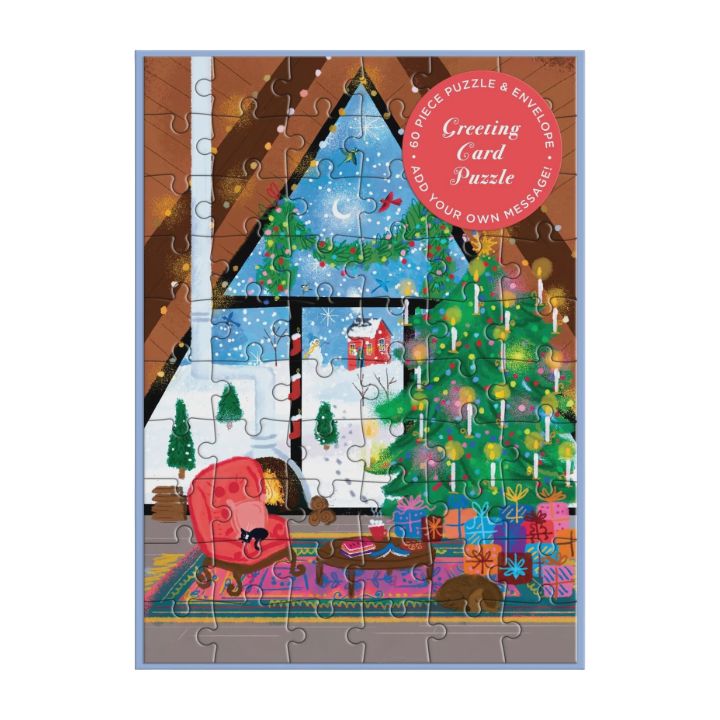 CB Cozy Cabin Greeting Card Puzzle