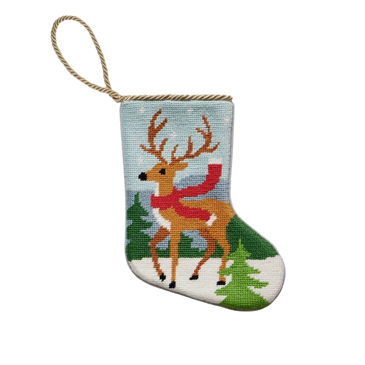 PH Reindeer Embroidered Mini Stocking