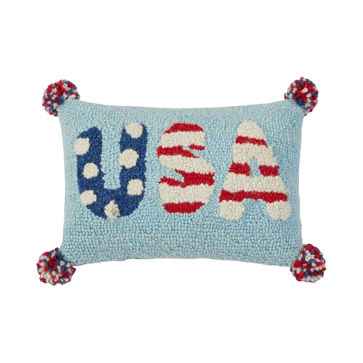 PH USA Pom Pom Hook Pillow