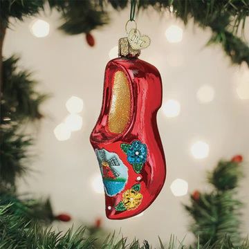 OW Wooden Clog Ornament