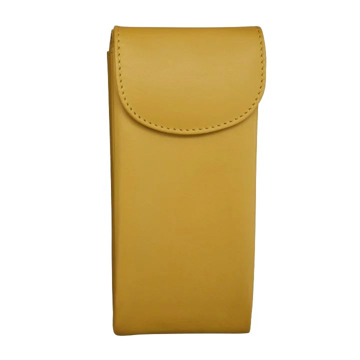 ILI Yellow Double Flap Eyeglass Case