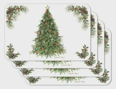 CO &quot;O&#39;Christmas Tree&quot; Decorative Placemat Set