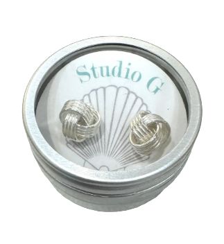 SG Silver Knot Stud Earring