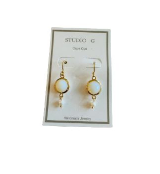 SG Opalescent Round Crystal Earring