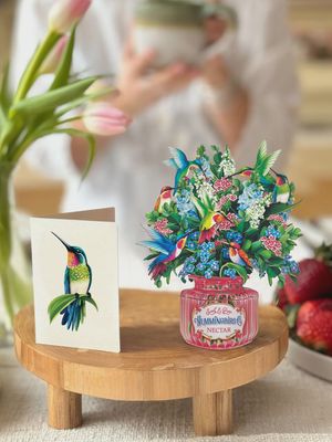 FP Mini Hummingbird Oasis Bouquet Greeting Card