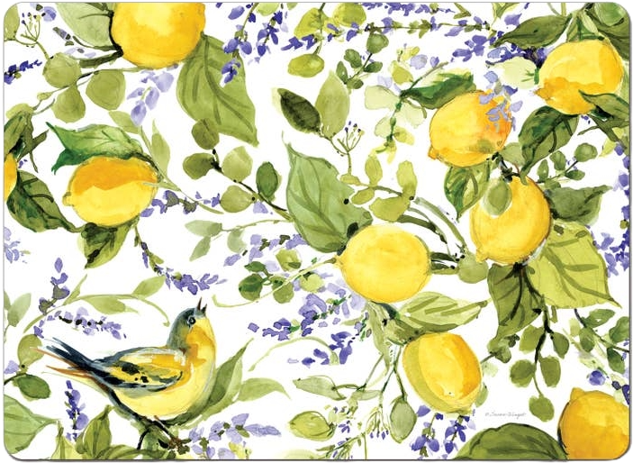 CO Watercolor Lemons Placemat Set
