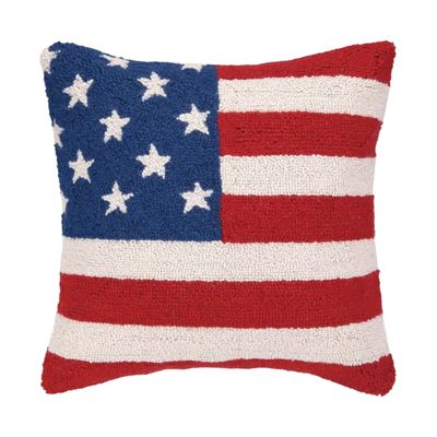 PH USA American Flag Red White and Blue Hook Pillow