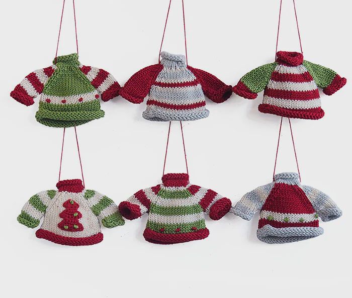 MC Tiny Sweater Ornaments
