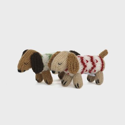 MC Dachshund in Holiday Sweater Ornament