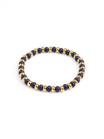 ZE Navy Camille Stretch Bracelet