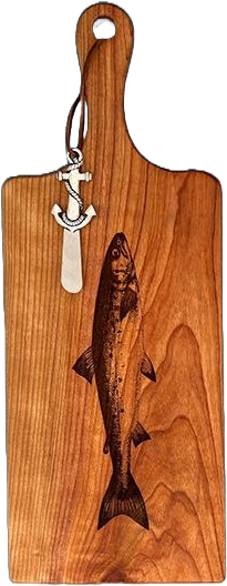 BS Salmon Handle with Anchor Pate