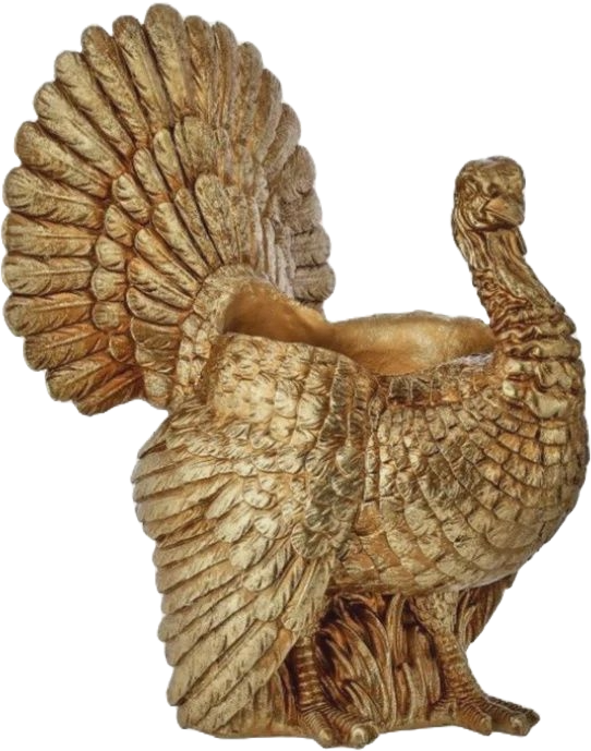 RAZ Gold Turkey Decoration