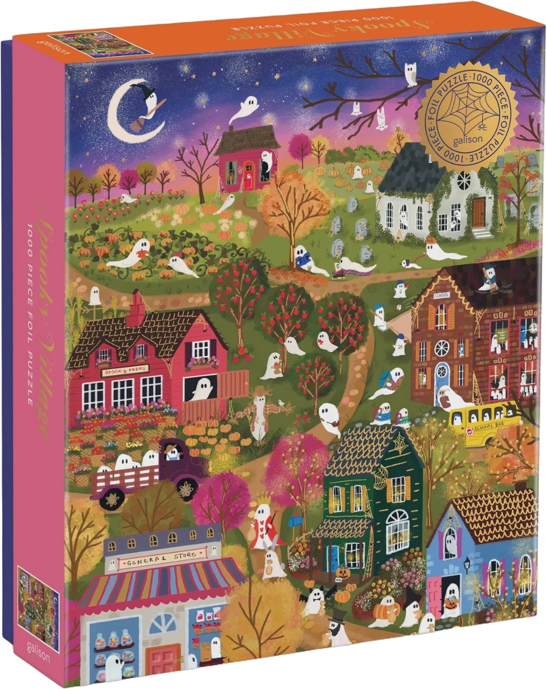 CB Spooky Village 1,000 PC Foil Puzzle