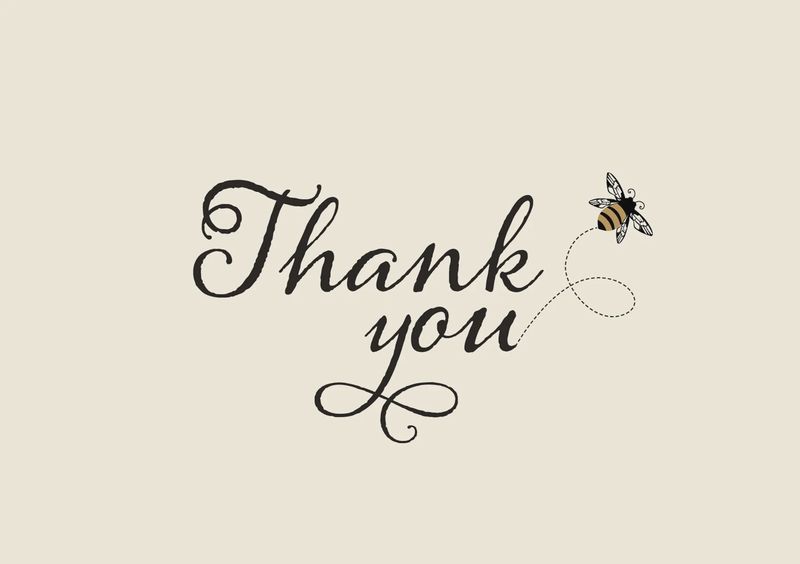 PP Bumble Bee Thank  You Notes