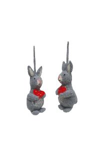 MC Valentine Bunny Ornament