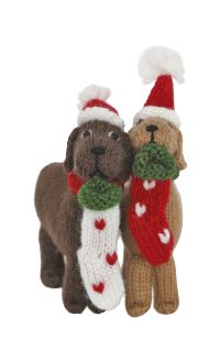 MC Dog with Stockings Ornament