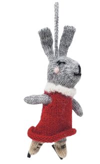 MC Ice Skating Bunny Ornament