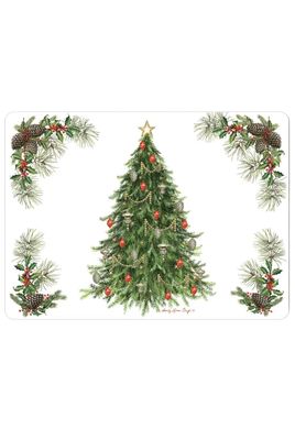 CO &quot;O&#39;Christmas Tree&quot; Decorative Placemat Set