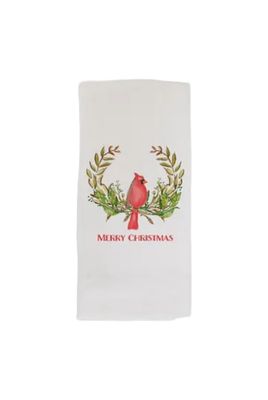 FG Cardinal in Laurel Wreath Guest Towel