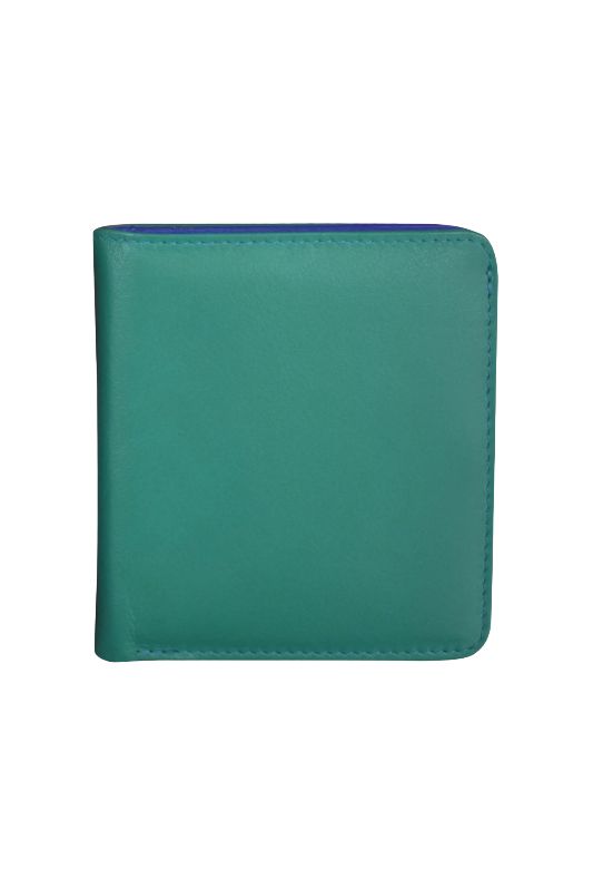 ILI Aqua/Cobalt  Mini Bi-fold Wallet