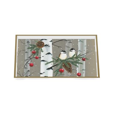 PPD Birch &amp; Birds Wooden Vanity Tray
