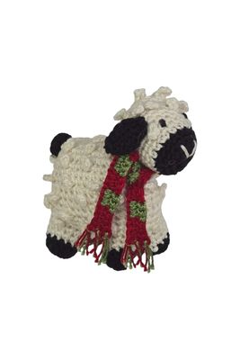 MC Black Lamb Crochet Ornament