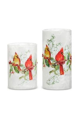 RAZ Large Cardinal Candle Holder
