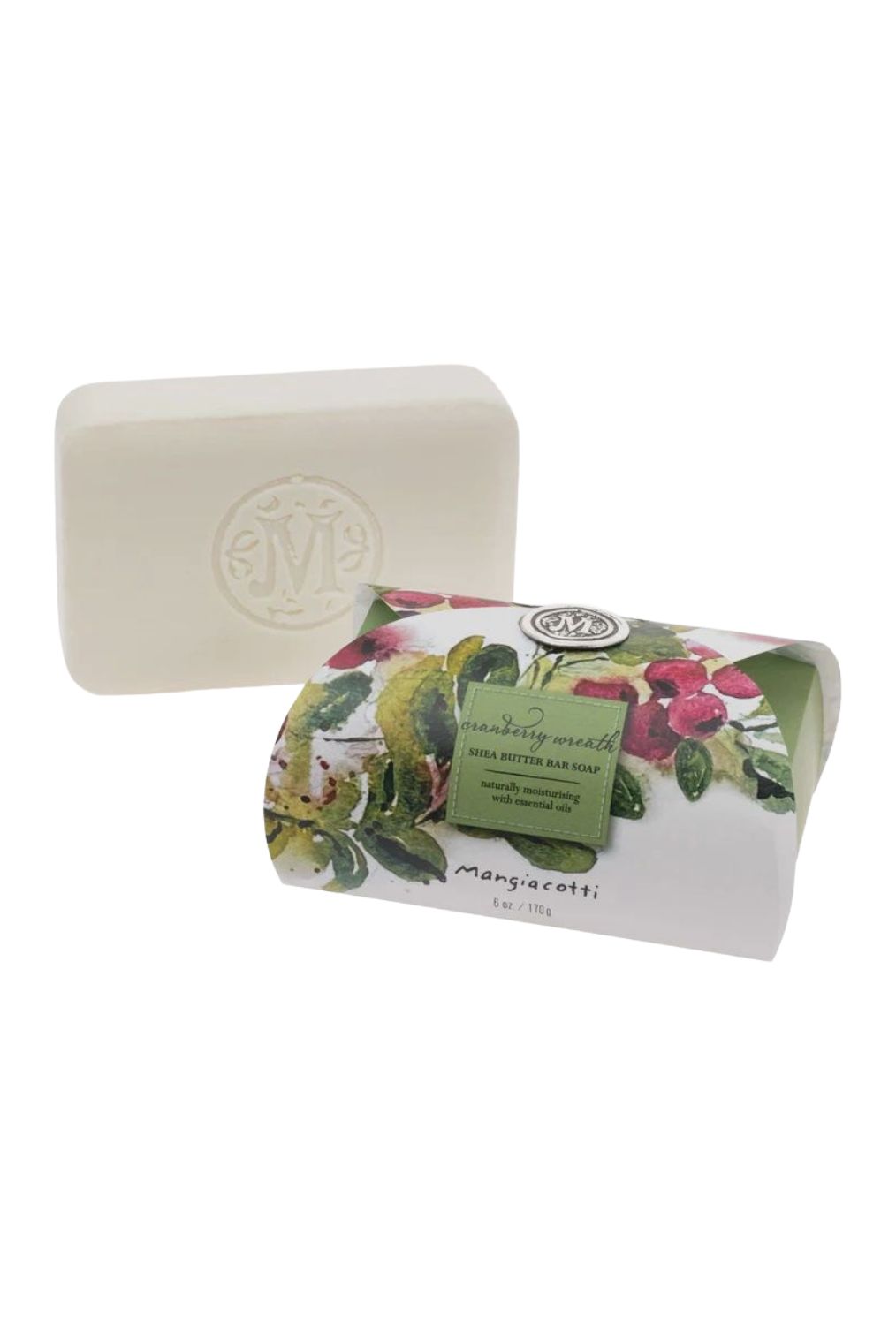 BI Cranberry Wreath Guest Shea Butter Bar Soap
