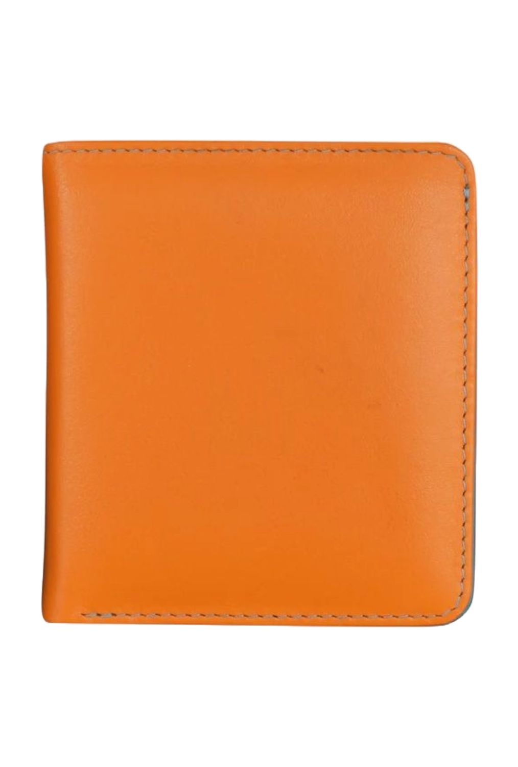 ILI Papaya/Turquoise Two Tone Mini Bifold Wallet