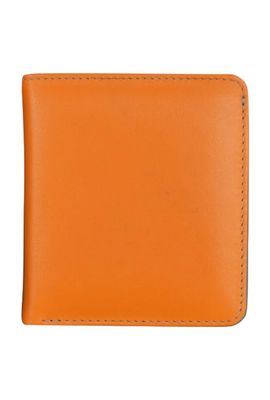 ILI Papaya/Turquoise Two Tone Mini Bifold Wallet