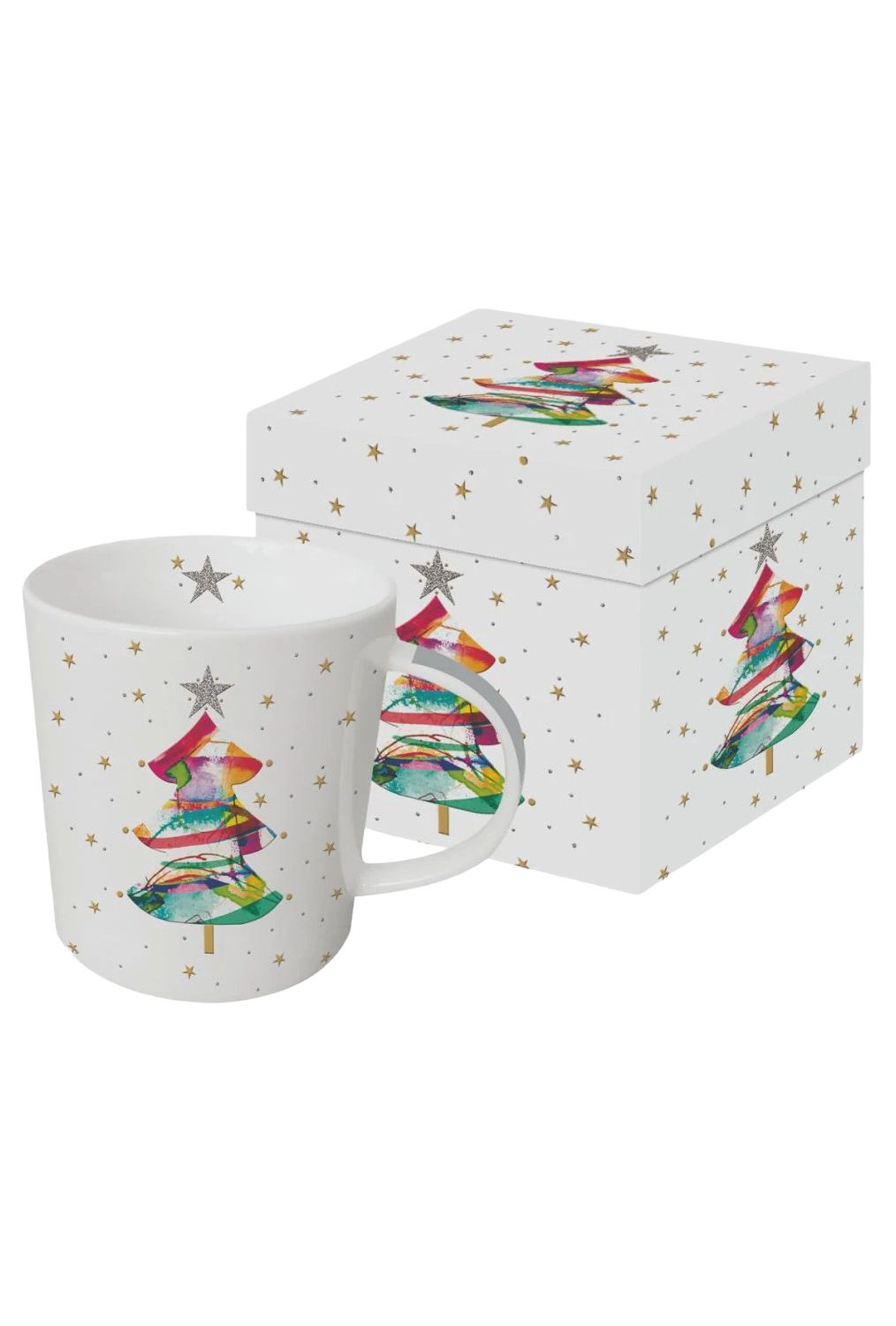 PPD Glitter Tree Boxed Mug
