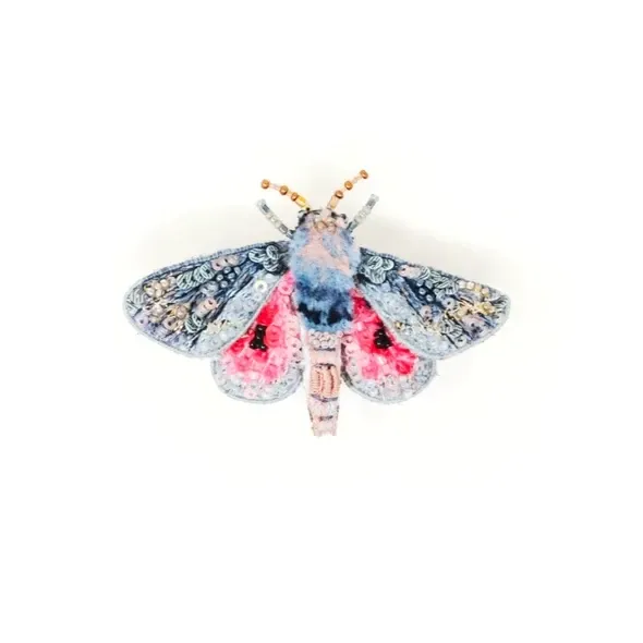 TRO Hubbard's Small Silk Moth Brooch Pin