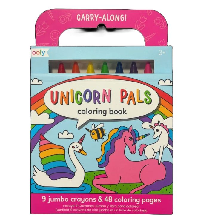 OOL Unicorn Pals Carry-Along  Coloring Book Set
