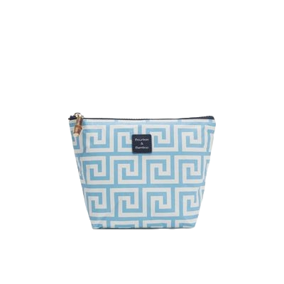 BB French Blue Greek Key Ditty Bag