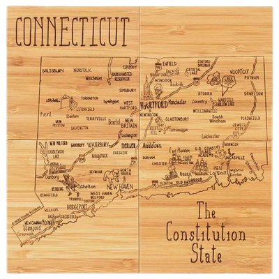 TB Connecticut Puzzle Coaster Set
