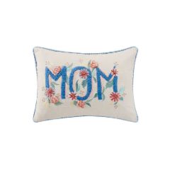PH Gingham Mom Embroidered Pillow