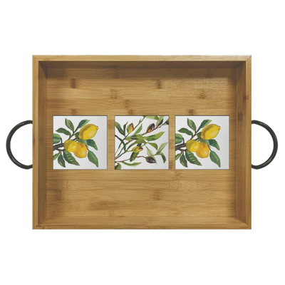 PPD Lemon/Olive Muse Bamboo Tray