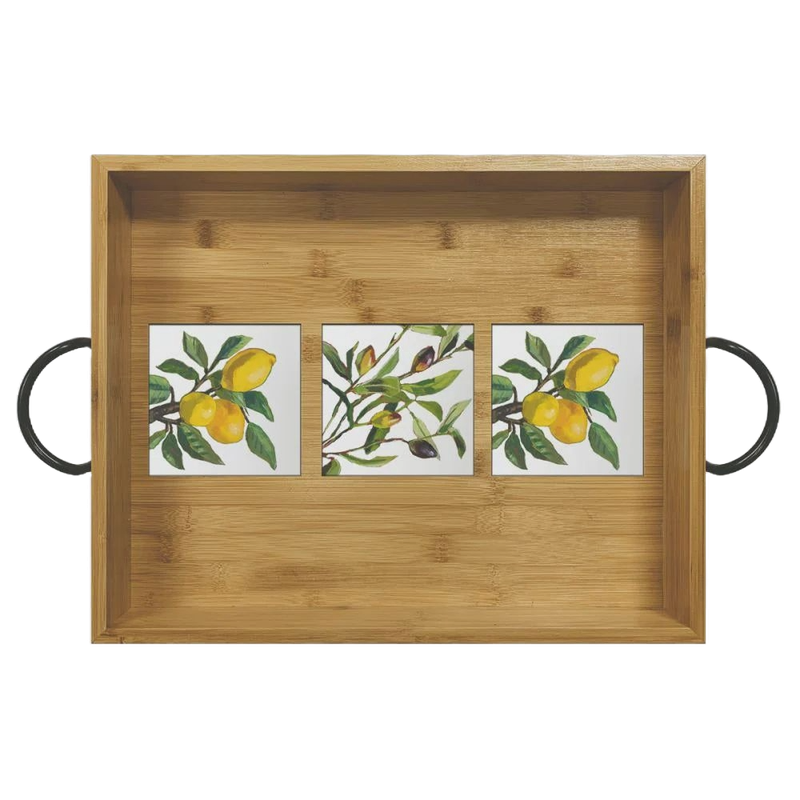 PPD Lemon/Olive Muse Bamboo Tray