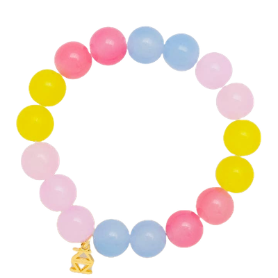 ZE Multicolor Glass Bead Bracelet