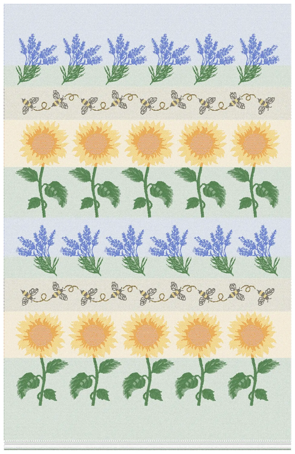 MI Bees, Lavender &amp; Sunflower Tea Towel