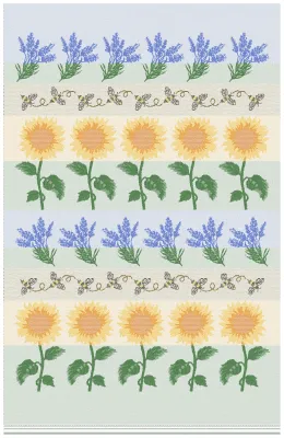 MI Bees, Lavender &amp; Sunflower Tea Towel