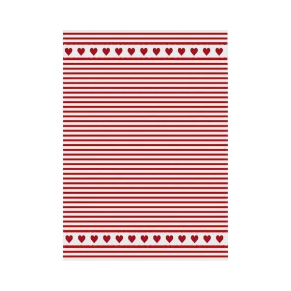 MI Heart Border Tea Towel